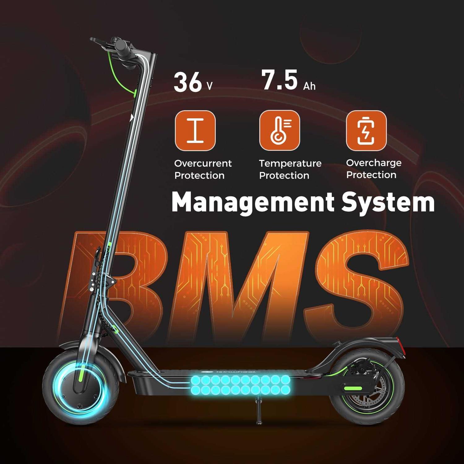Isinwheel S9Pro Electric Scooter 18.6 Mph Up To 21 Miles Long Range - Image 5