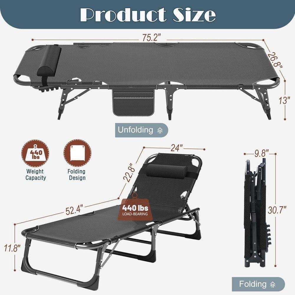 Folding Camping Cot for Adults - Image 4