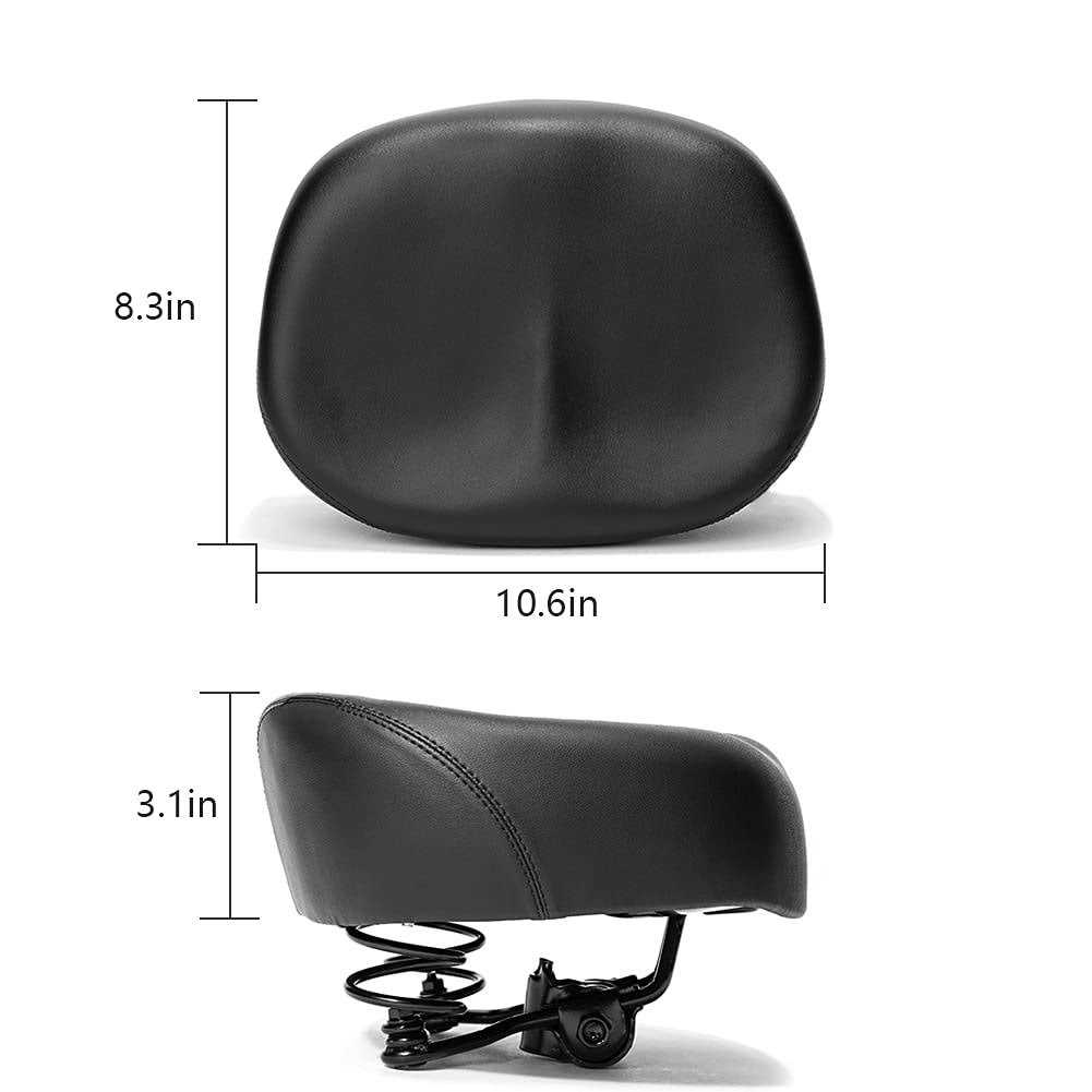 Noseless Wide Bike Seat,Nose Free Bicycle Saddle,Oversized Comfortable E-Bike Saddle Universal Fit Bicycle Seat for Women Men,Comfort Tricycle - Image 2