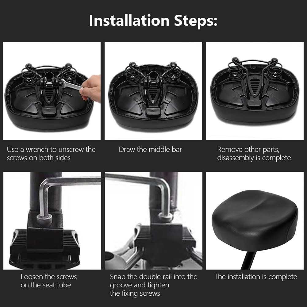 Noseless Wide Bike Seat,Nose Free Bicycle Saddle,Oversized Comfortable E-Bike Saddle Universal Fit Bicycle Seat for Women Men,Comfort Tricycle - Image 5