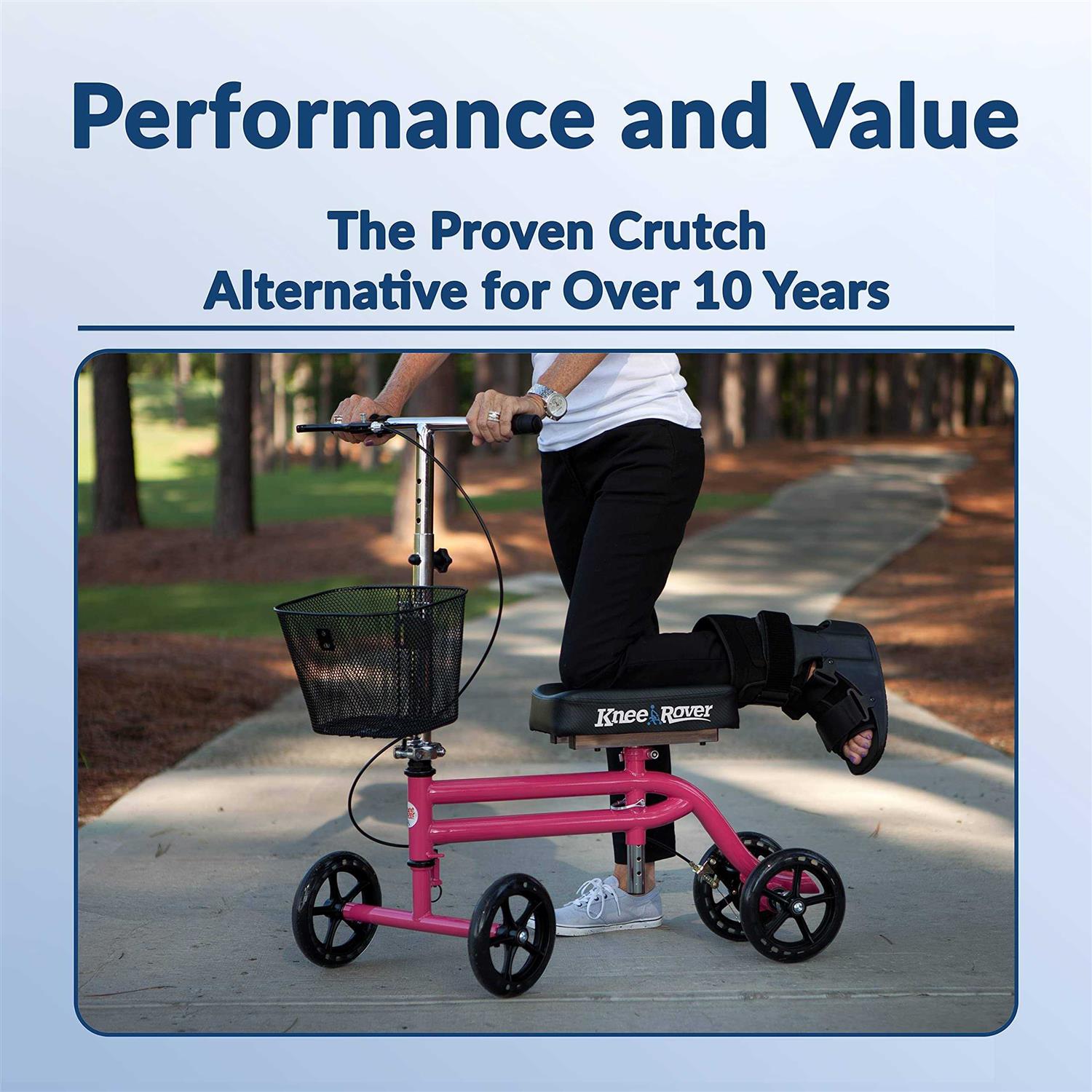 KneeRover Steerable Knee Scooter Knee Walker Alternative - Image 5