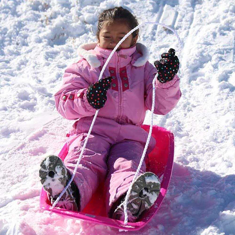 Slippery Racer Downhill Sprinter Plastic Toboggan Snow Sled - Image 4