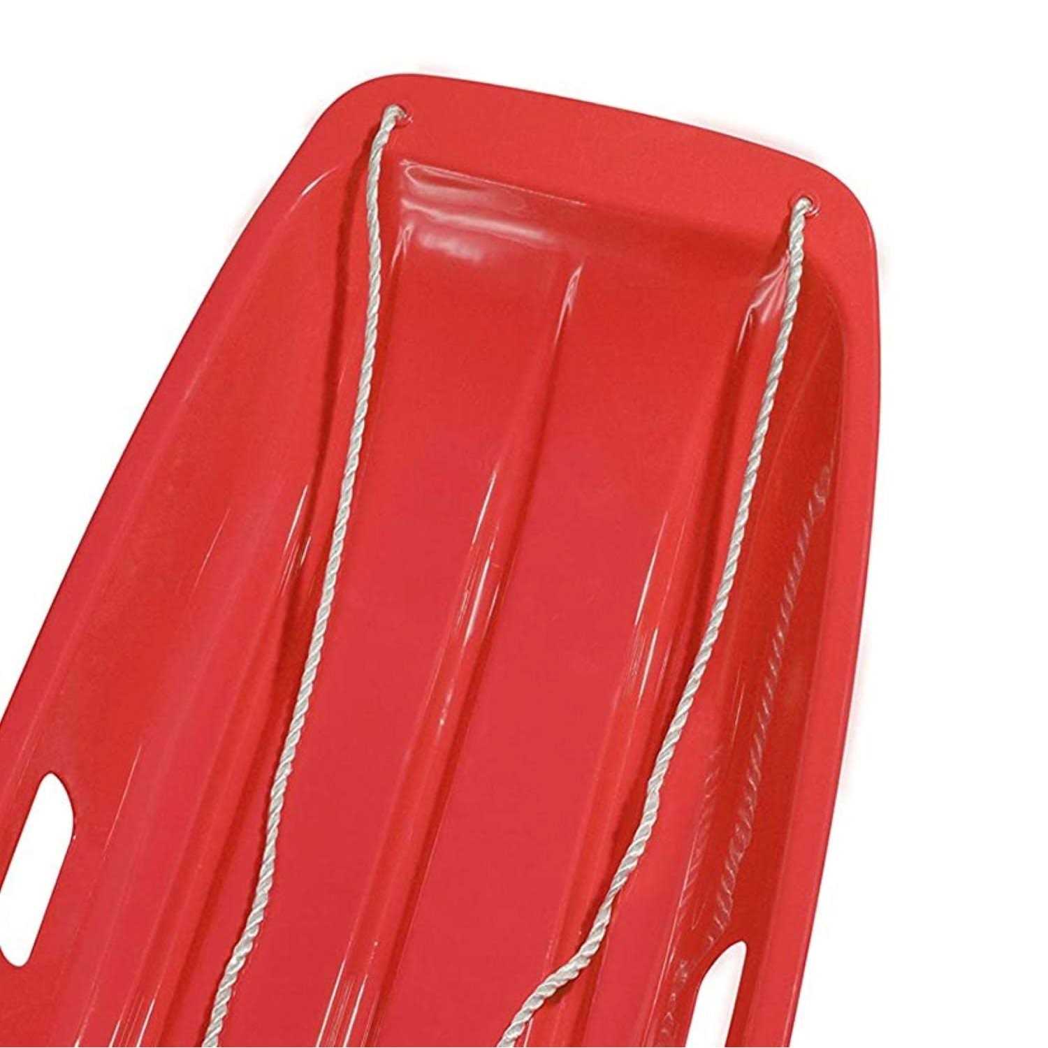 Slippery Racer Downhill Sprinter Plastic Toboggan Snow Sled - Image 5
