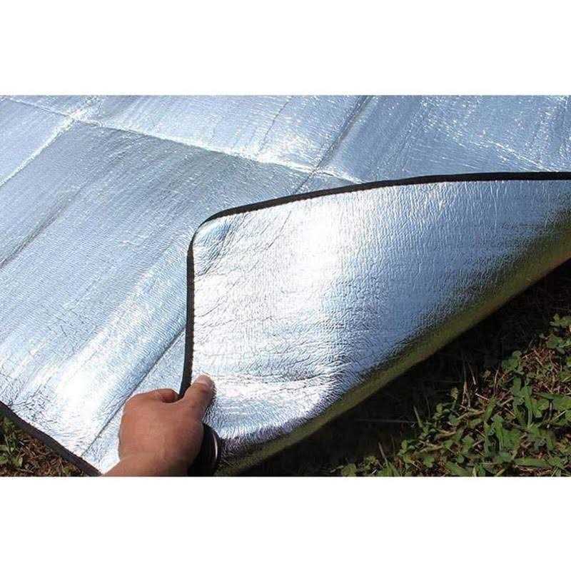 Alternative view of Camping mat Foam Foil Blanket for Camping Foam Pad Insulating Foil mat Sleeping Tent Pad Thermal Aluminum Camping mat for Reflecting Heat