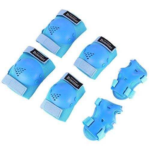 Bosoner Kids/Youth Knee Elbow Pads Guards Set for Roller Cycling Bike Inline