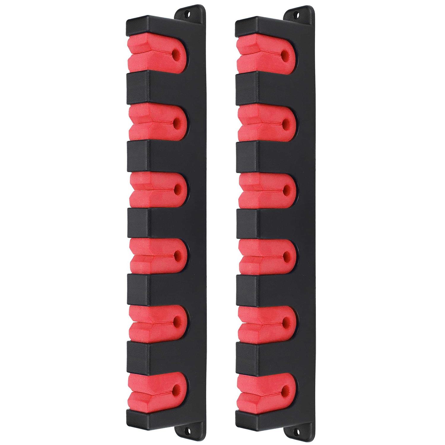 Ducurt Horizontal Fishing Rod Rack Holders Wall-mounted Fish Pole Holder for Garage Boat 6-Rod Storage Racks -1 Pair