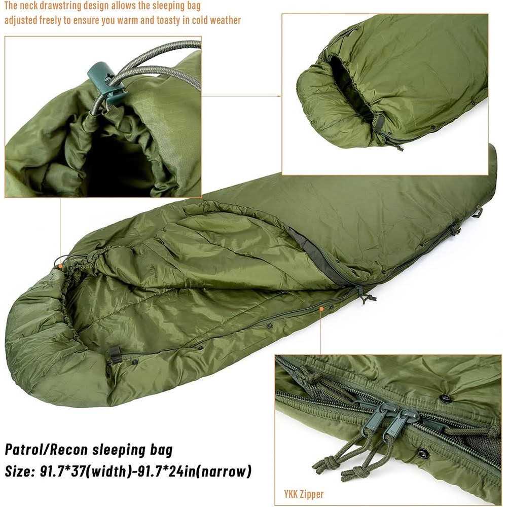 MT Akmax Modular Sleeping Bags System Multi Layered with Bivy Cover for All Season - Image 5