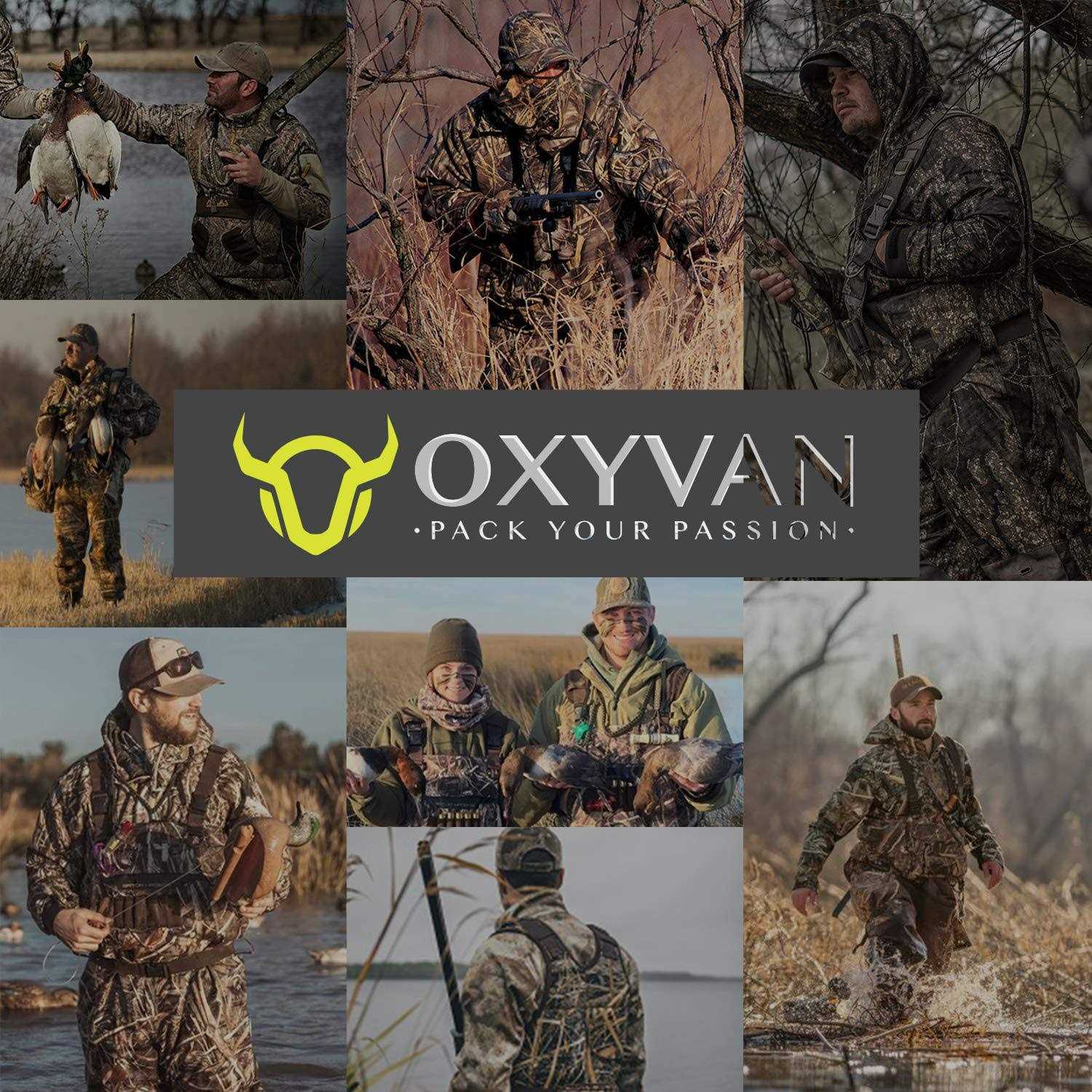 OXYVAN Duck Hunting Waders for Men with Hanger & 600G Insulation Rubber Boots - Image 2
