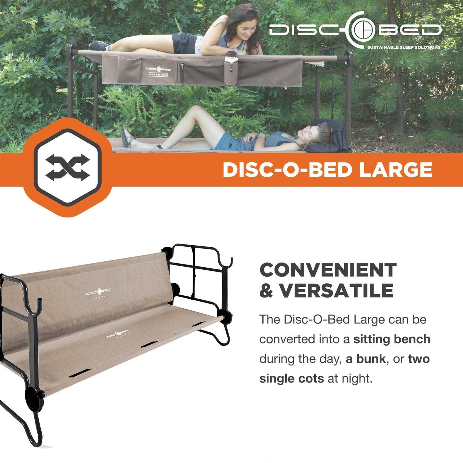 Disc-O-Bed Cam-O-Bunk Double Cot Organizers - Image 2
