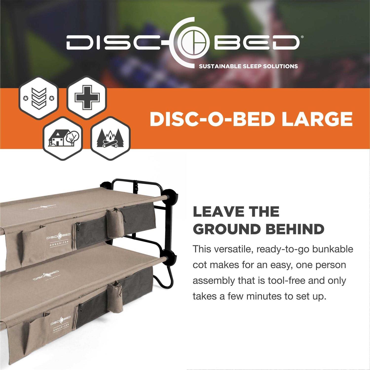 Disc-O-Bed Cam-O-Bunk Double Cot Organizers - Image 5