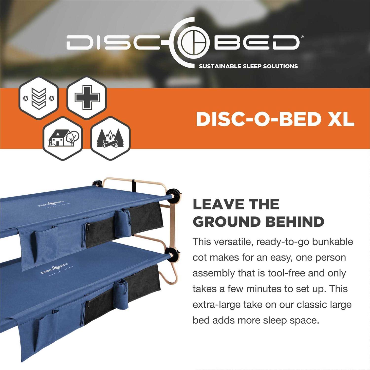 Disc-O-Bed Cam-O-Bunk Double Cot Organizers - Image 3