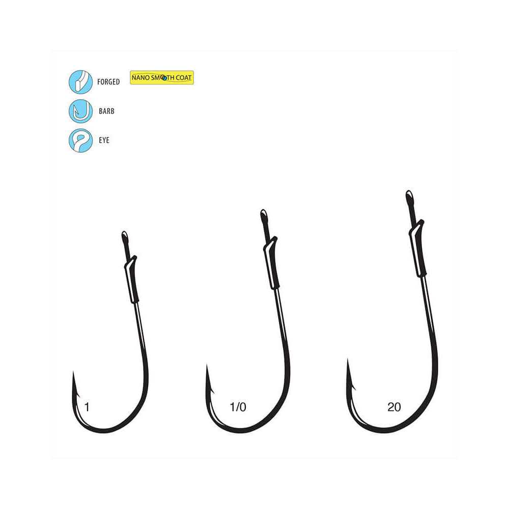 Gamakatsu G Finesse Light Worm Hook with Tin Keeper - Image 2