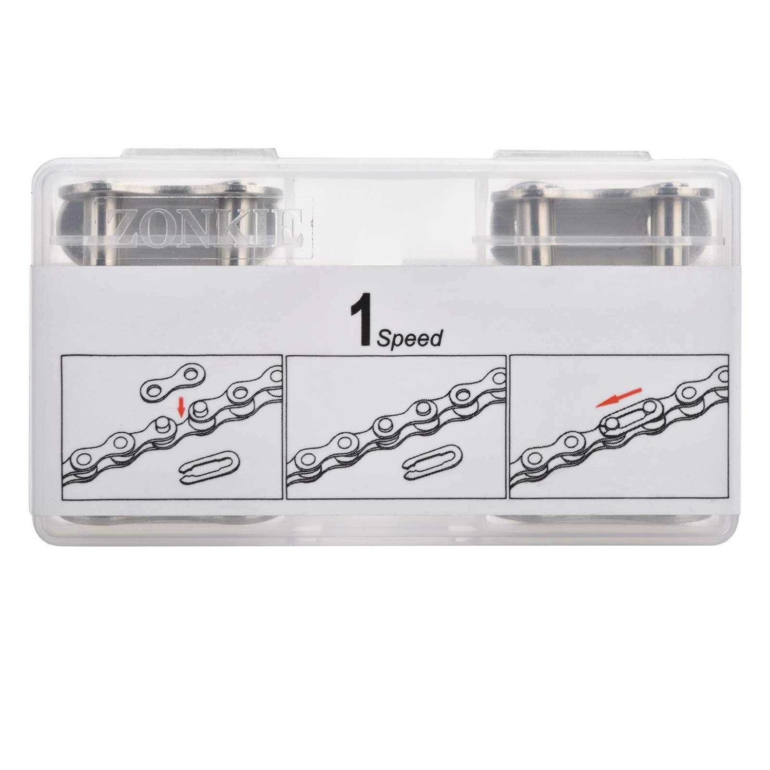 ZONKIE Single Speed Removable Quick Split Chain Link x4 - Image 5