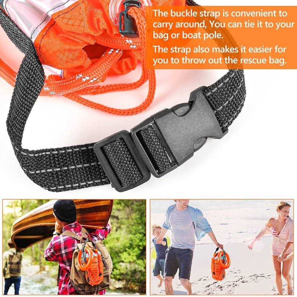 Aystkniet AnKun Water Rescue Throw Bag with 50FT Length of Rope in 3/10In Tensile Strength Rated to 1844lbs - Image 5
