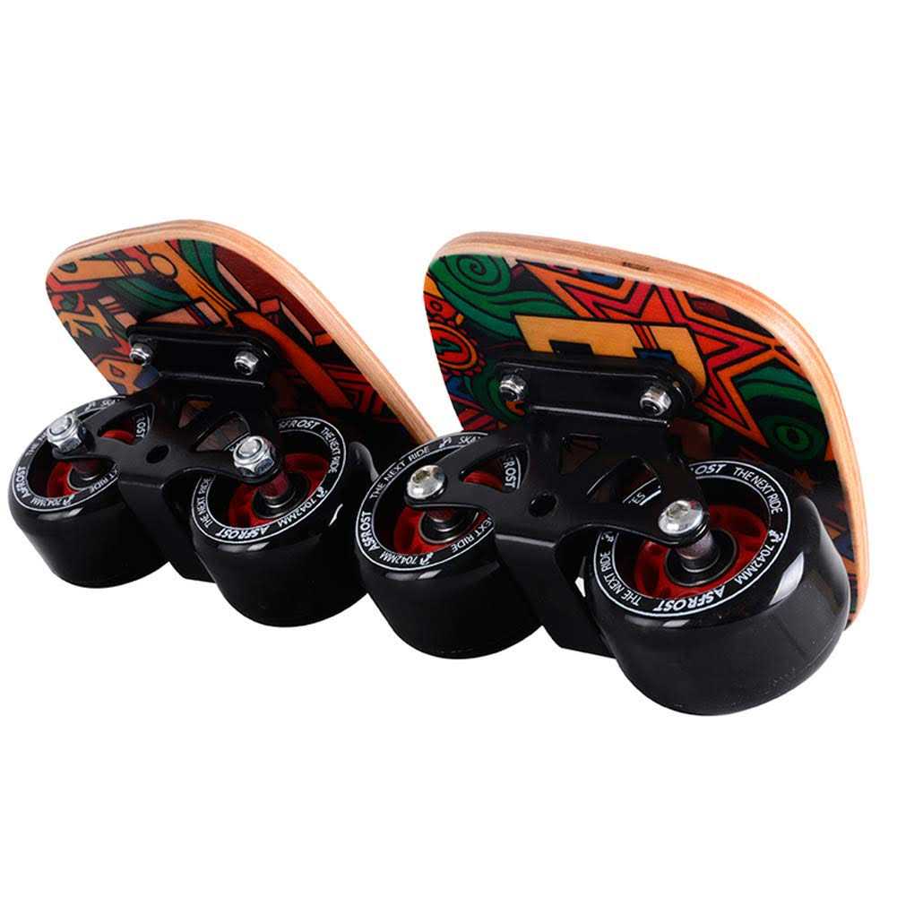 AsFrost Portable Roller Road Drift Skates Plate with Cool Maple Deck Anti-Slip Board Split Skateboard with PU Wheels High-end Bearings - Image 5