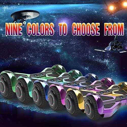 Alternative view of Starship Hoverboard with Bluetooth Speaker, Chrome Color Self Balancing Scooters with Science Fiction Design and 6.5 inch LED Wheels