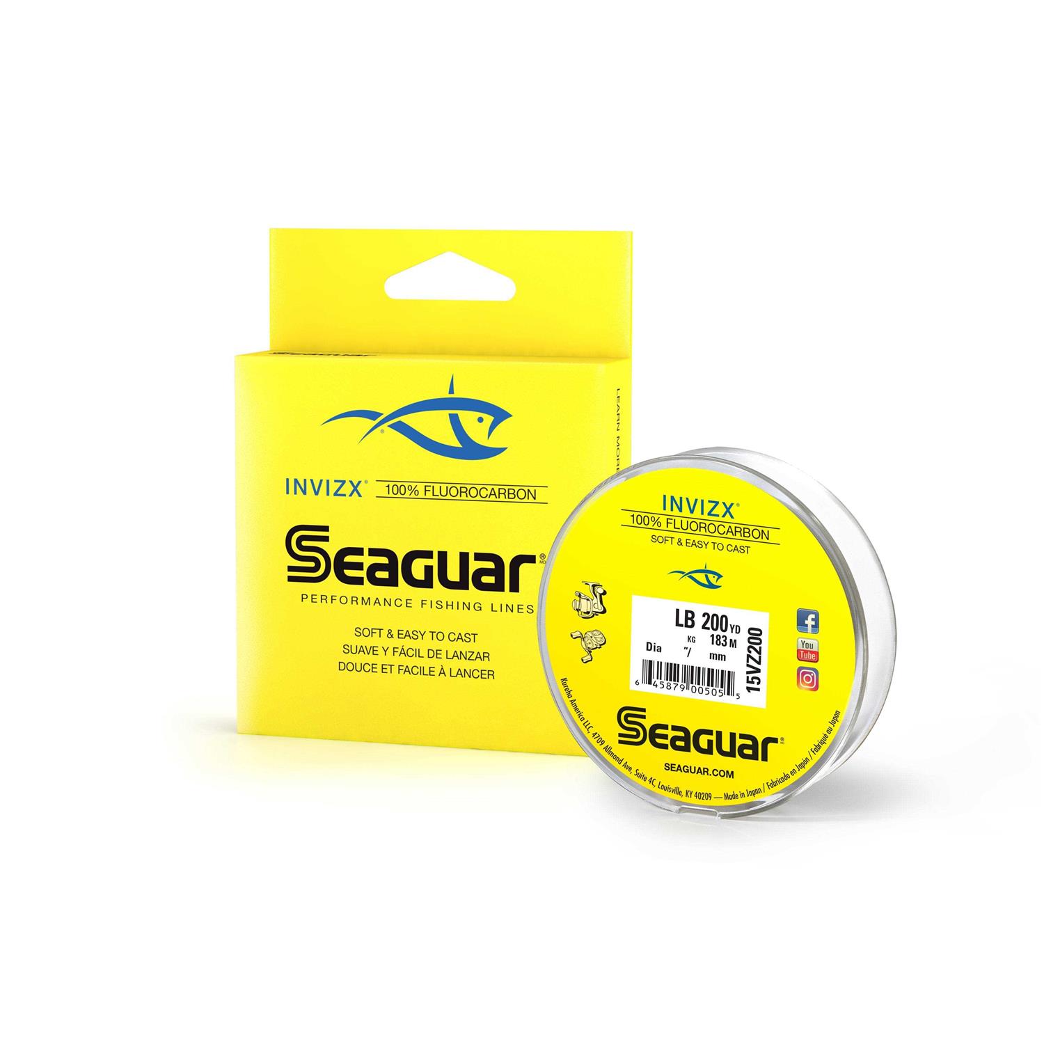 Seaguar InvizX Fluorocarbon Line 20lb / 600 - Image 2