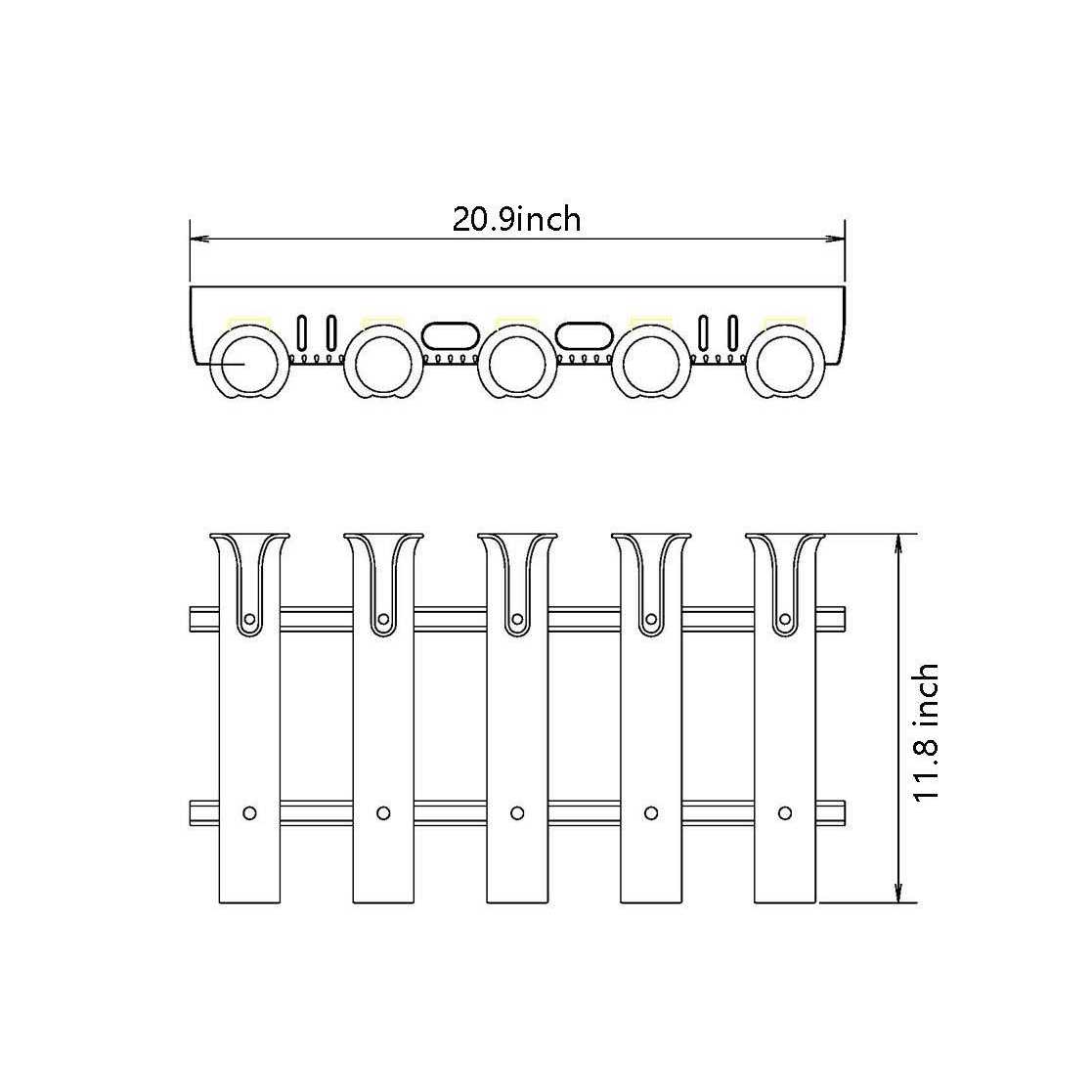 Alternative view of Brocraft Tackle Rack Fishing Rod Holder Rod