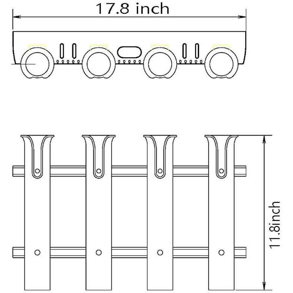 Alternative view of Brocraft Tackle Rack Fishing Rod Holder Rod