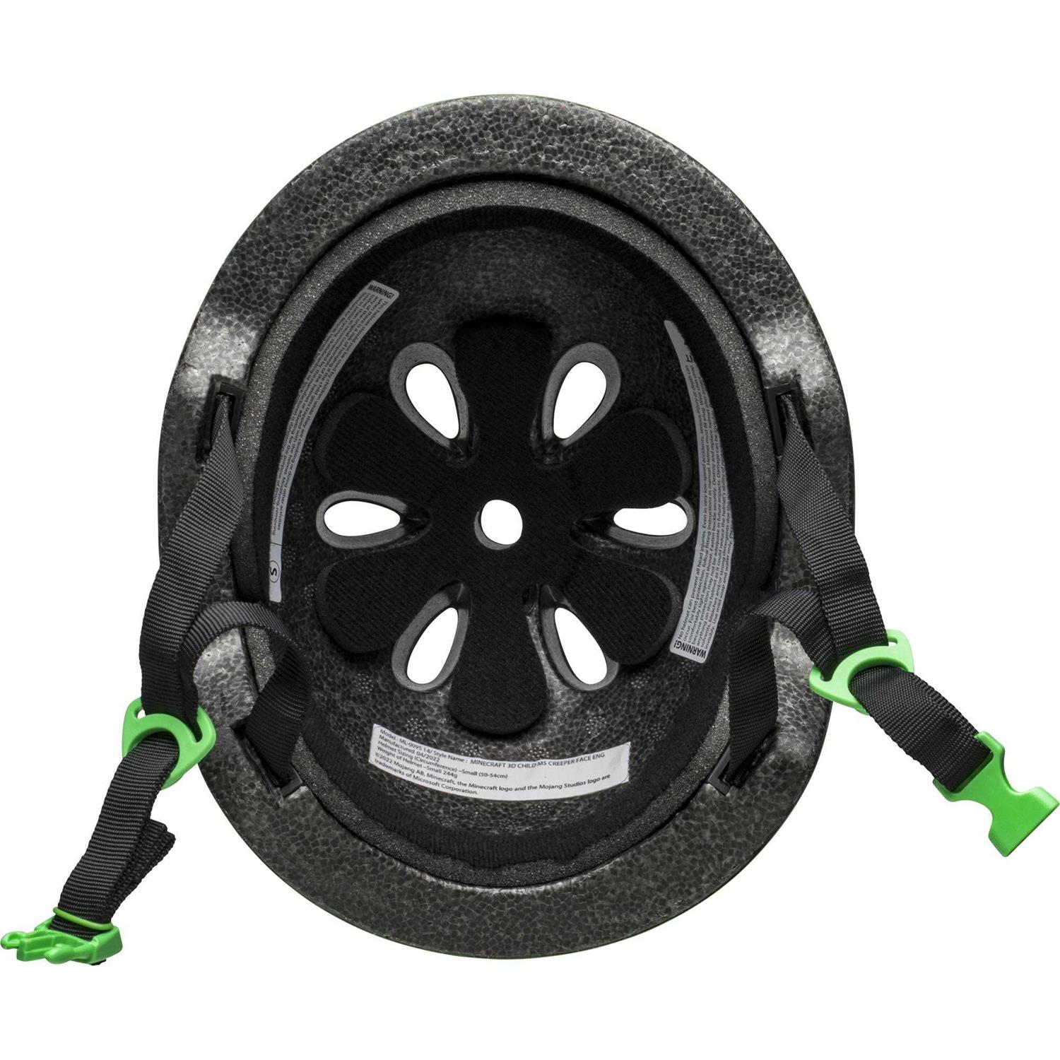 Minecraft 3D Creeper Face Bike Helmet - Image 3