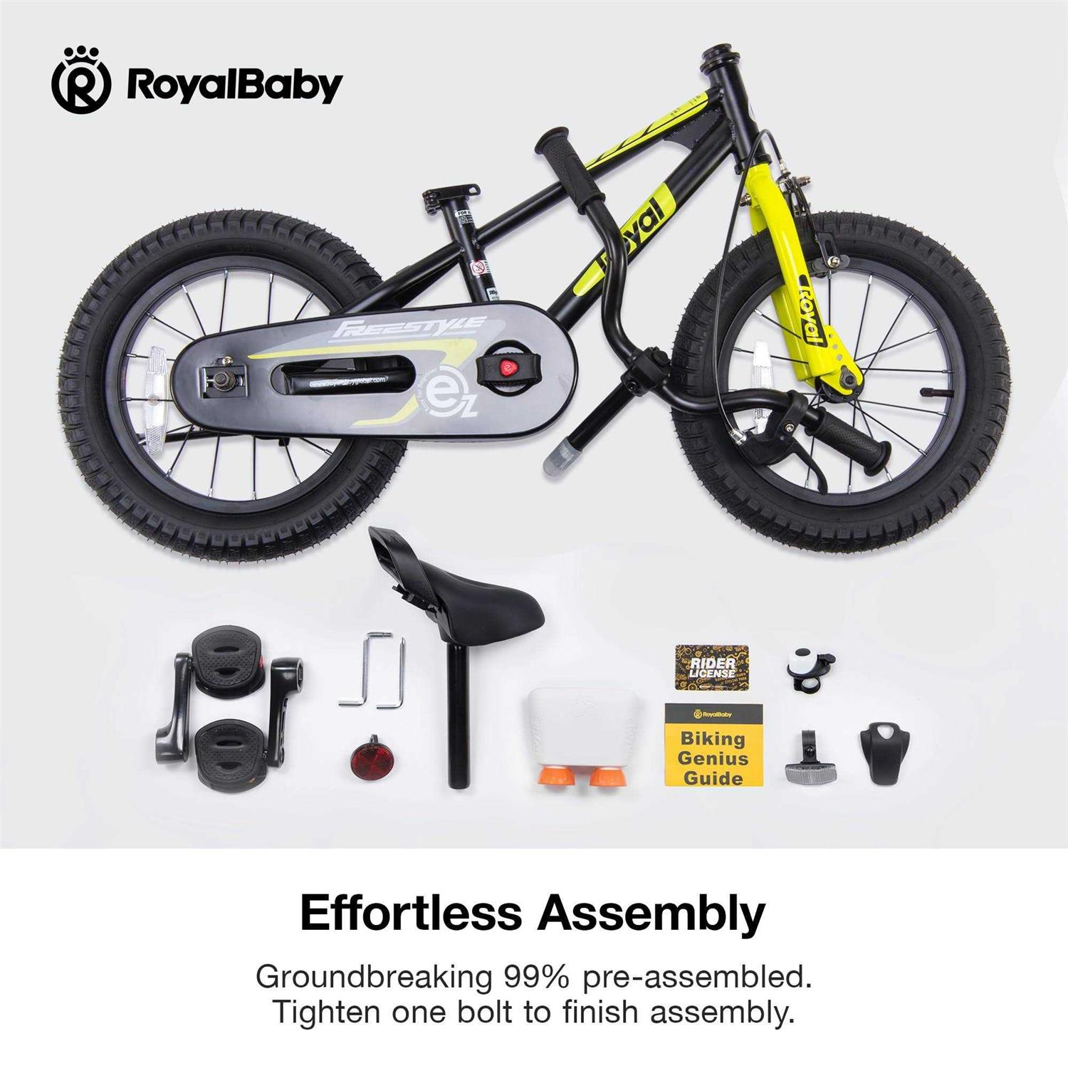 Royalbaby EZ Kids' Innovation 2-in-1 Balance & Pedal Learning Bicycle - Image 2