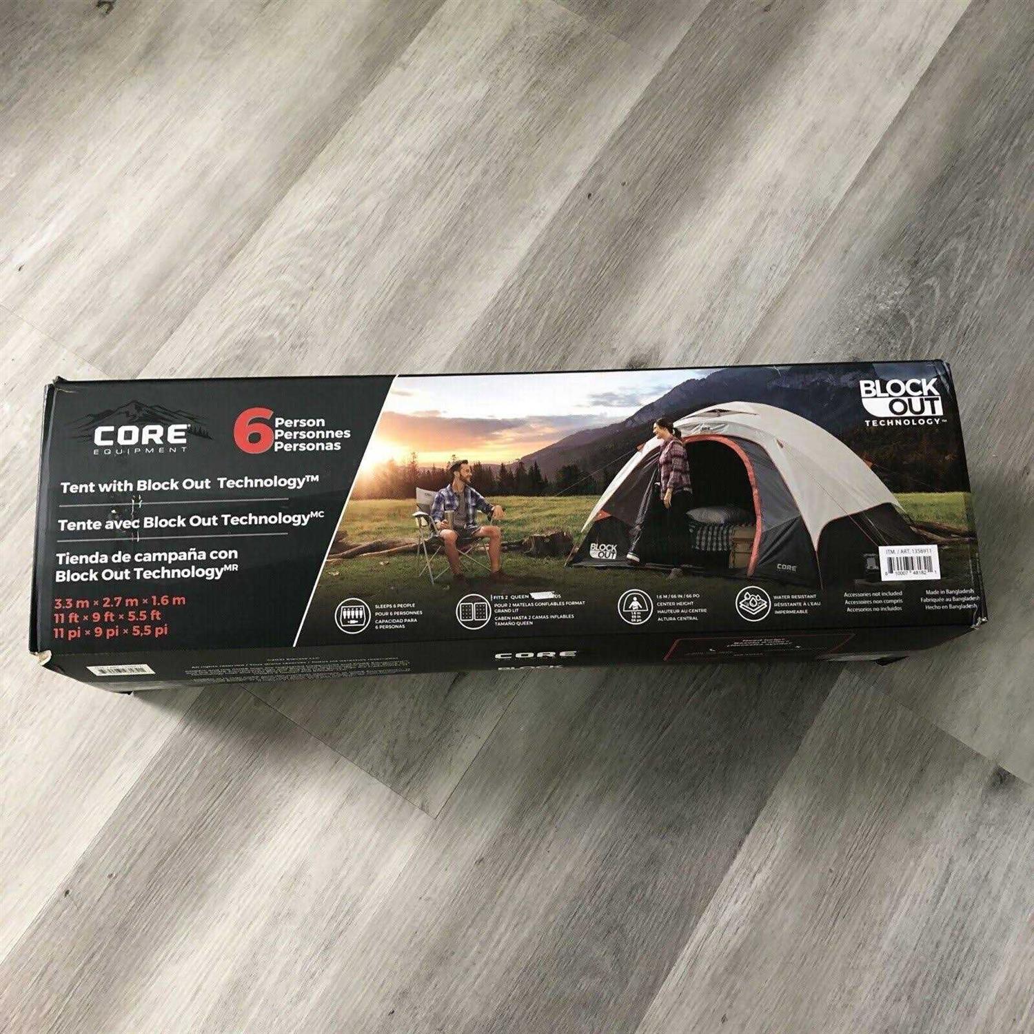 CORE 6 Person Tent With Block Out Technology - Image 4