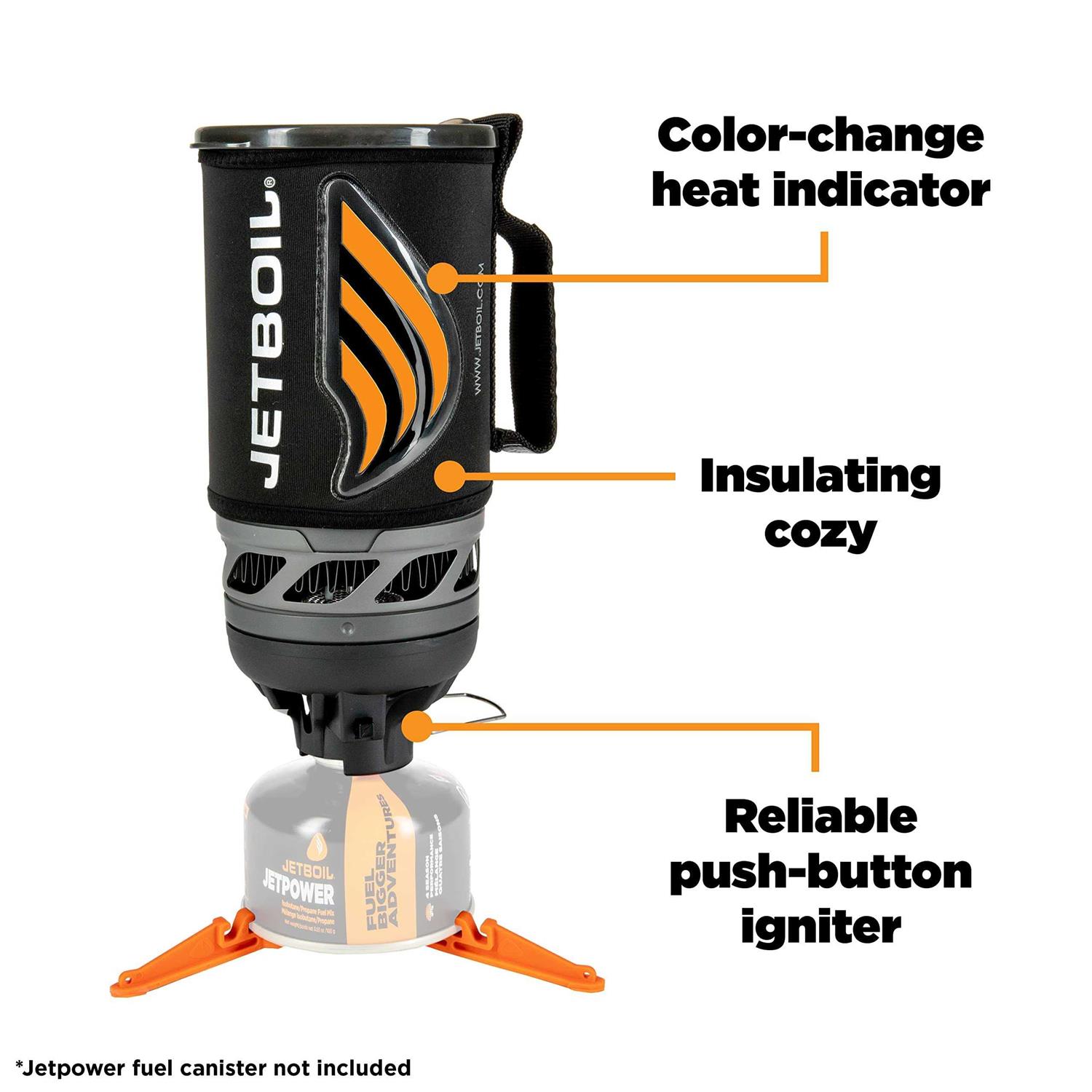 Jetboil Flash Java Kit Camping and Backpacking Stove Cooking System with Silicone French Press Coffee Maker - Image 4