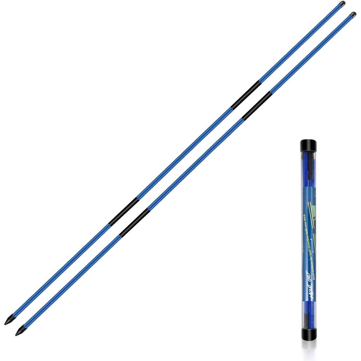 MSOAT Foldable Golf Alignment Sticks Pack 2 Alignment Golf Training Aiming Swing Trainer - Image 3