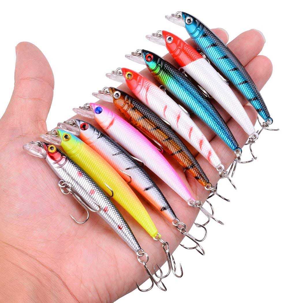 Aorace Bass Fishing Lures Kit Set Hard Baits Minnow Crankbait Vib Swimbait for Bass Pike Fit Saltwater and Freshwater - Image 5