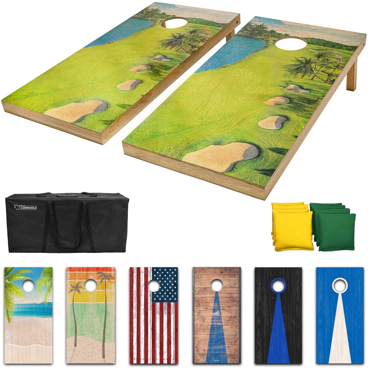 GoSports Premium Wood Cornhole Set - Image 2