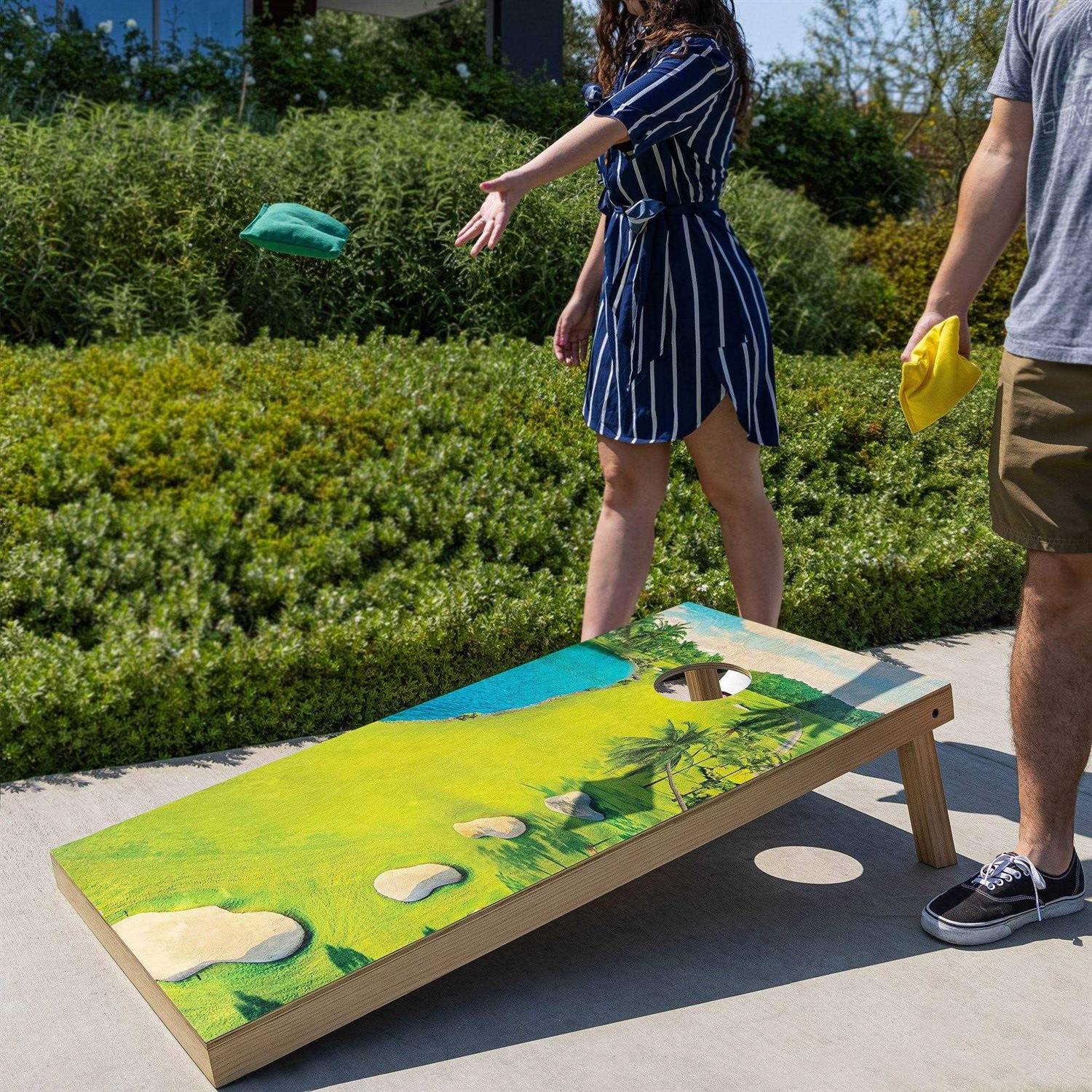 GoSports Premium Wood Cornhole Set - Image 3