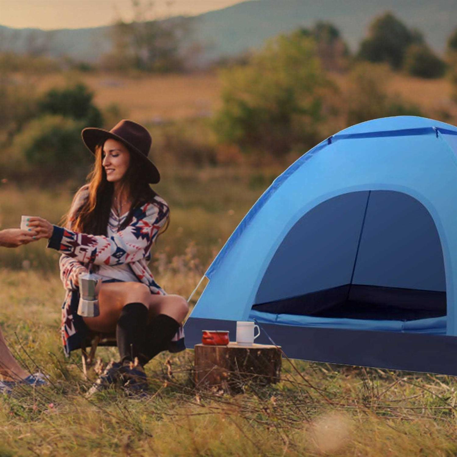 Azrian Instant Automatic Expansion Up Lightweight Camping Tents Outdoor Easy Set Up Automatic Family Travel Tents,Portable Backpacking Ultralight - Image 4