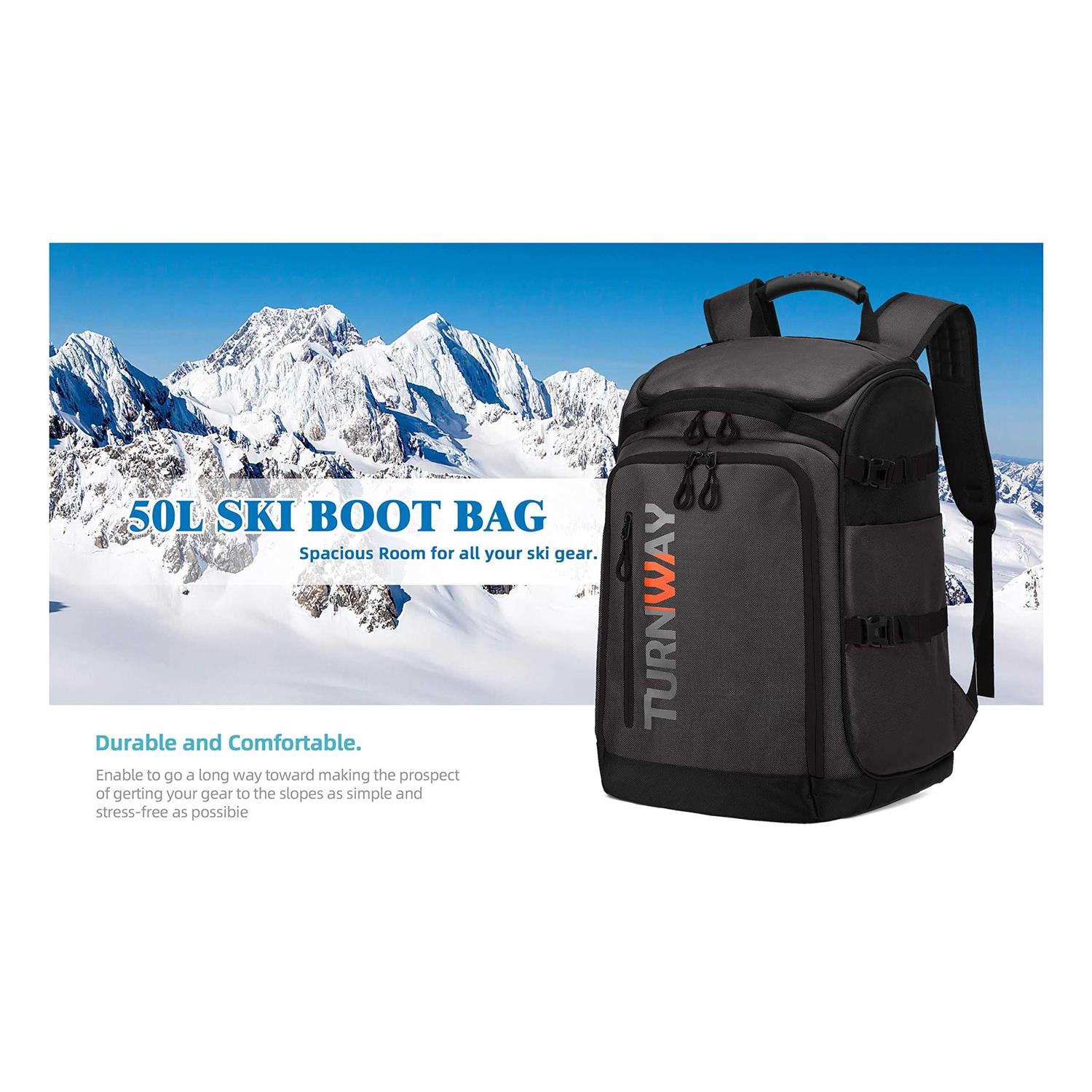 TurnWay Ski/Snowboard Boot Bag/Skating Bag Excellent for Store and Transport Gear - Image 3