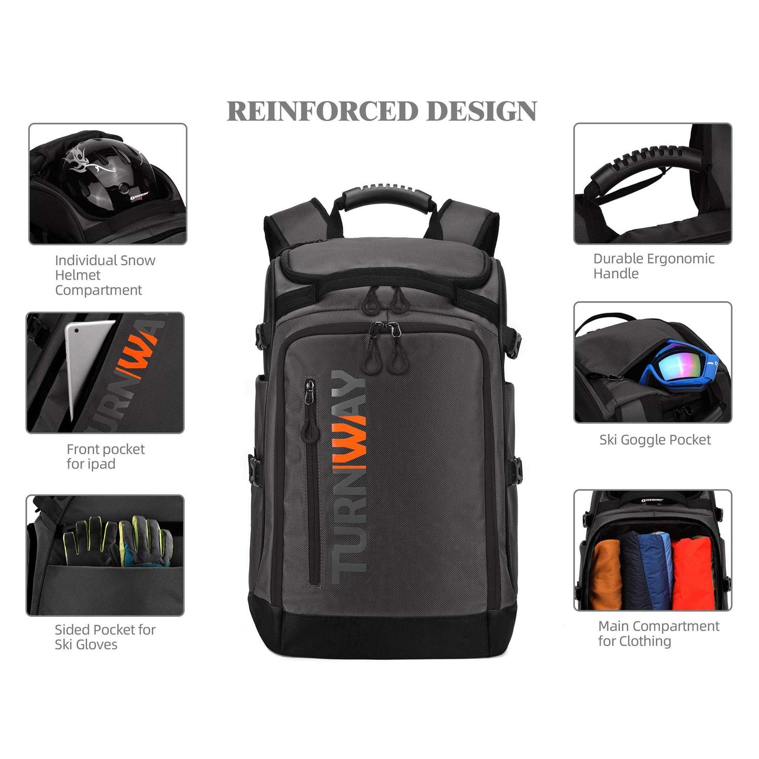 TurnWay Ski/Snowboard Boot Bag/Skating Bag Excellent for Store and Transport Gear - Image 4