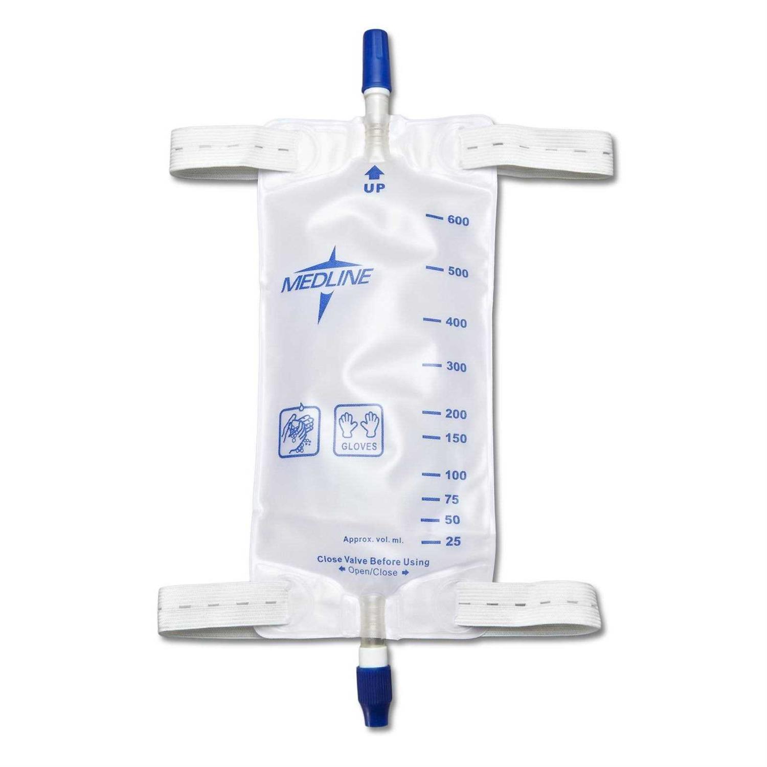 Medline Dynd12574h Leg Bags with Twist Valve