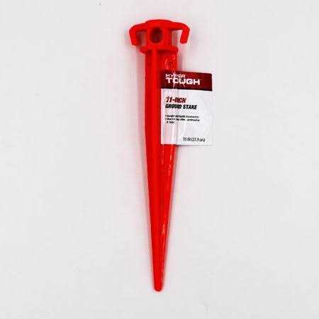 Hyper Tough Orange ABS Plastic Ground Stake - Image 3