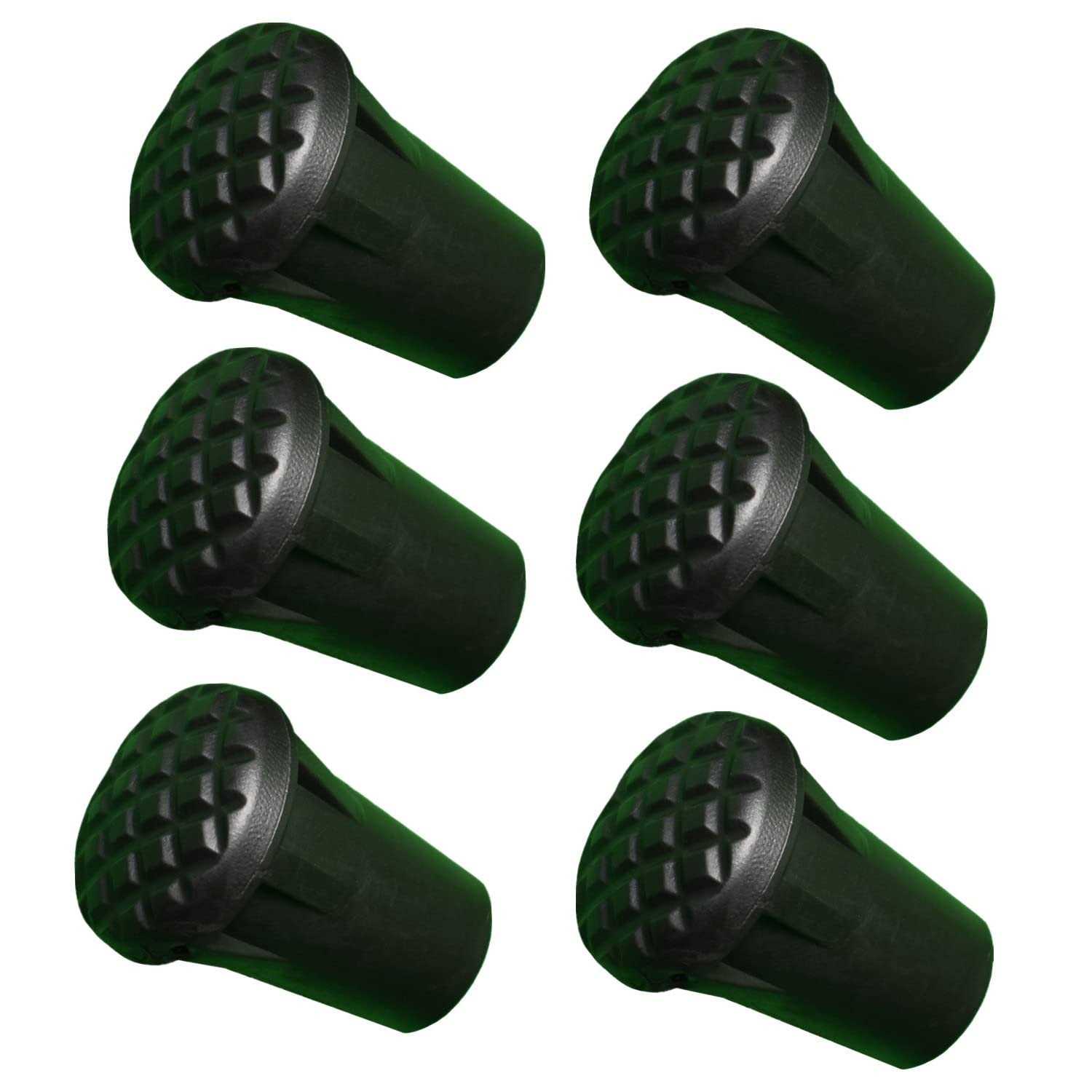 Rubber Tips Covers of Replacement 6 Pieces for Walking Sticks Hiking Trekking Poles