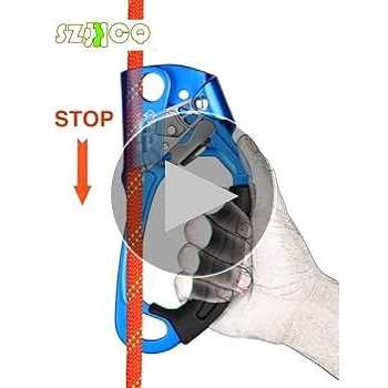 SZCQ SRT Climbing Hand Ascender Aviation Light Alloy Mountaineering Rock Ergonomic Rappelling Gear Equipment Left Handled Ascender Arborist Tree - Image 3