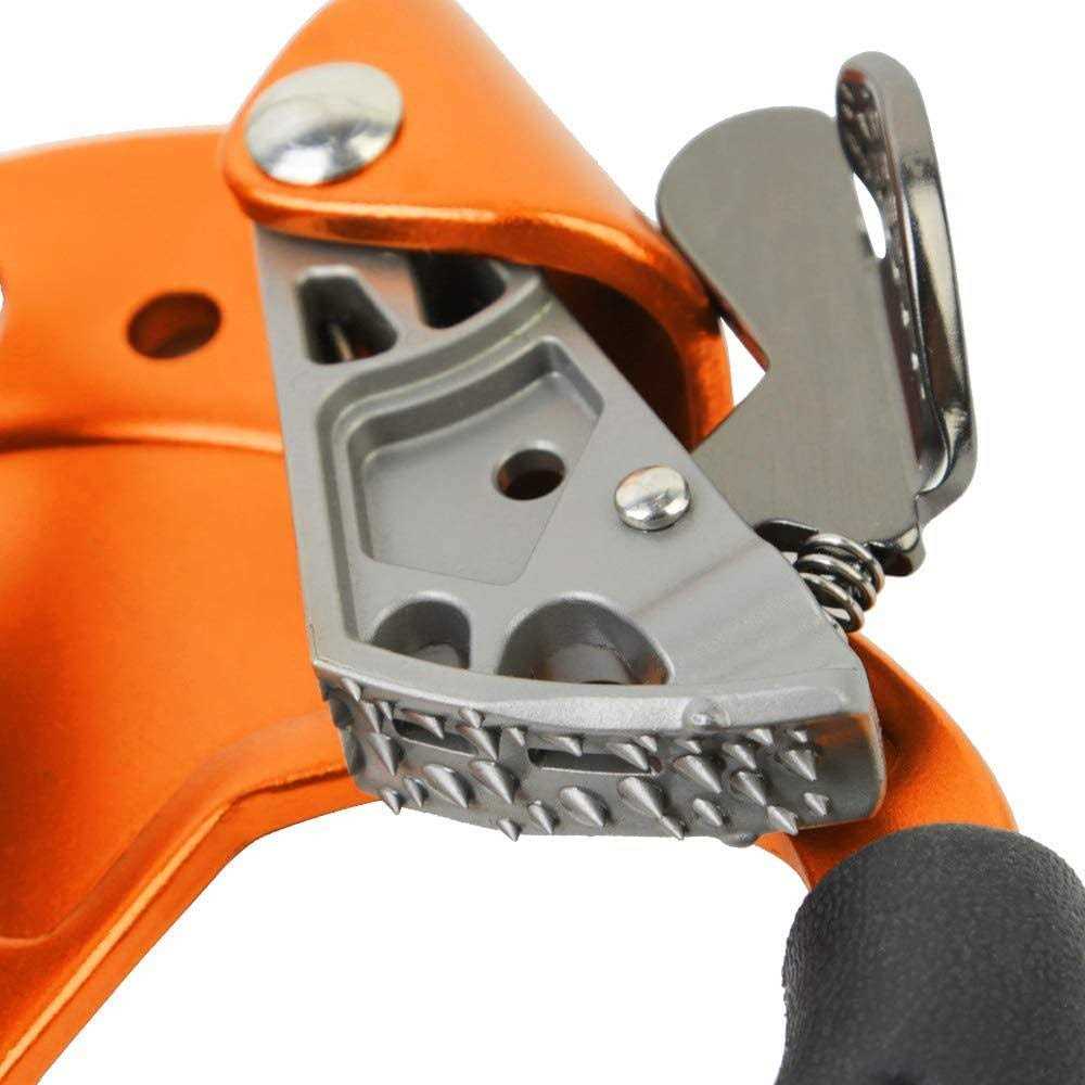 Alternative view of SZCQ SRT Climbing Hand Ascender Aviation Light Alloy Mountaineering Rock Ergonomic Rappelling Gear Equipment Left Handled Ascender Arborist Tree