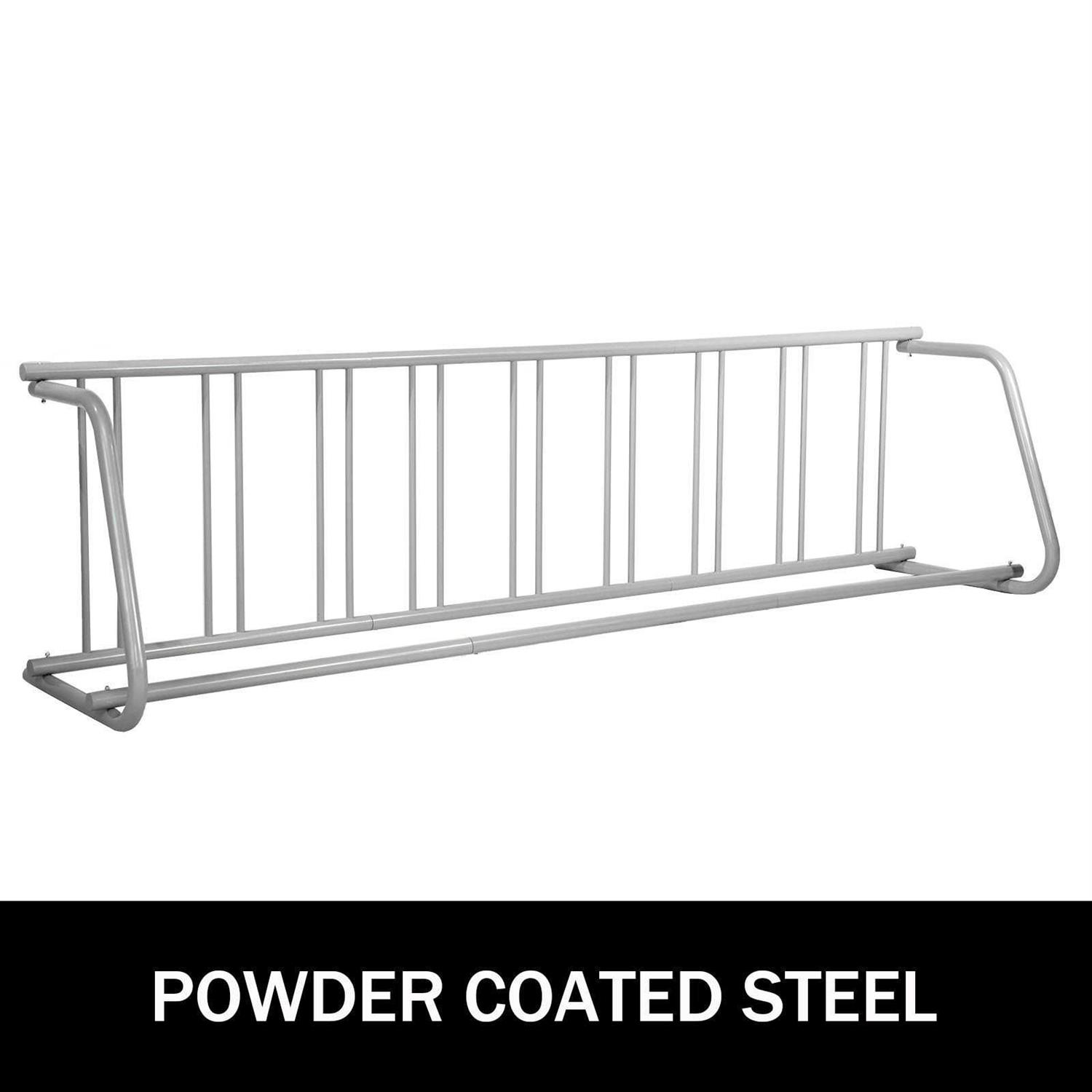 VEVOR 111 Length Floor Bike Rack 9 Holders All-Steel Grid Bike Rack - Image 4