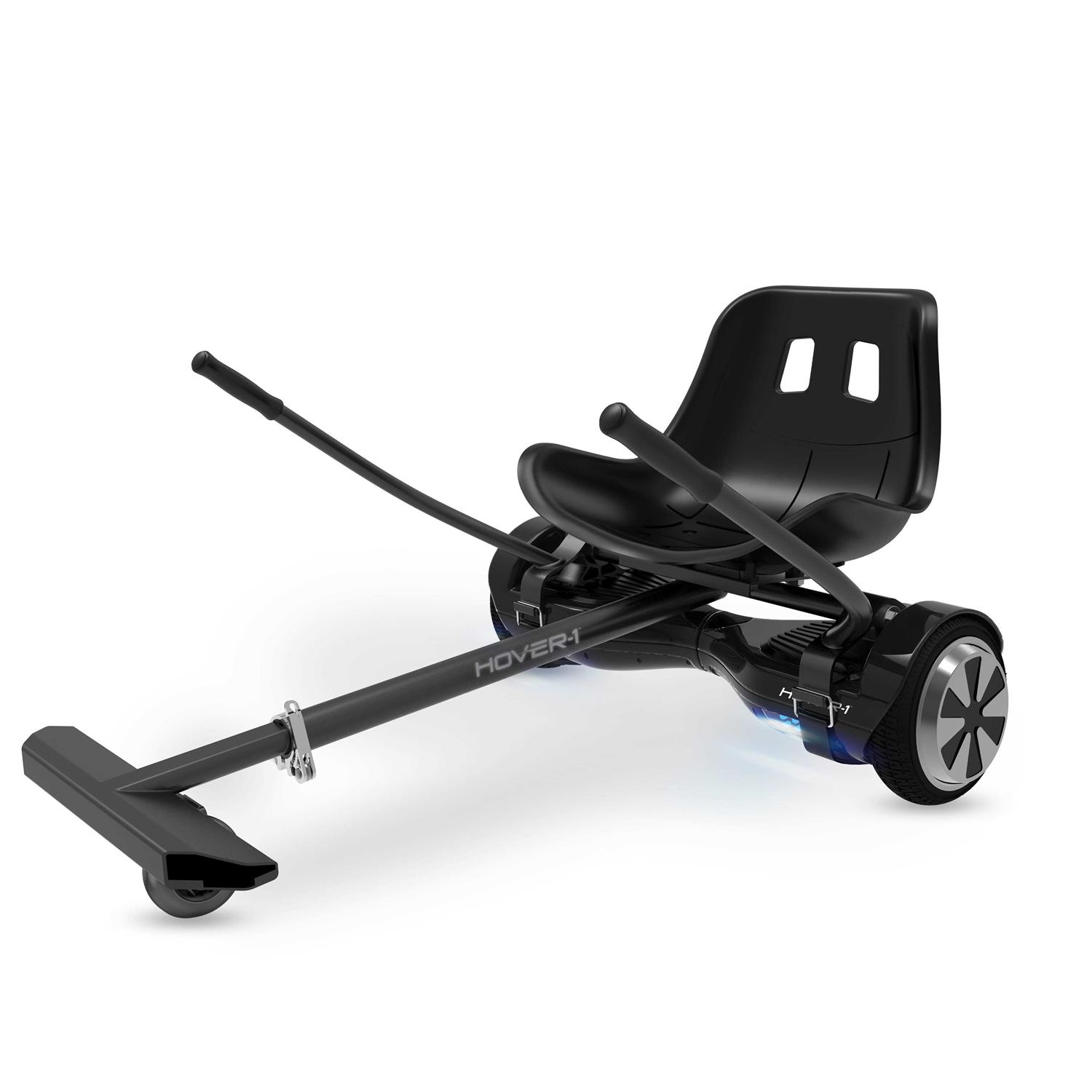 Hover-1 Kart and Ultra Electric Hoverboard w/ 6.5 Wheels and LED Lights Combo