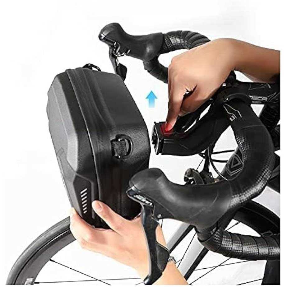 WILD MAN Quick Release 3L Hard Shell Rainproof Scooter Storage Bag for Kick Scooters Folding Bike Kick Board Handlebar Bag MTB - Image 3