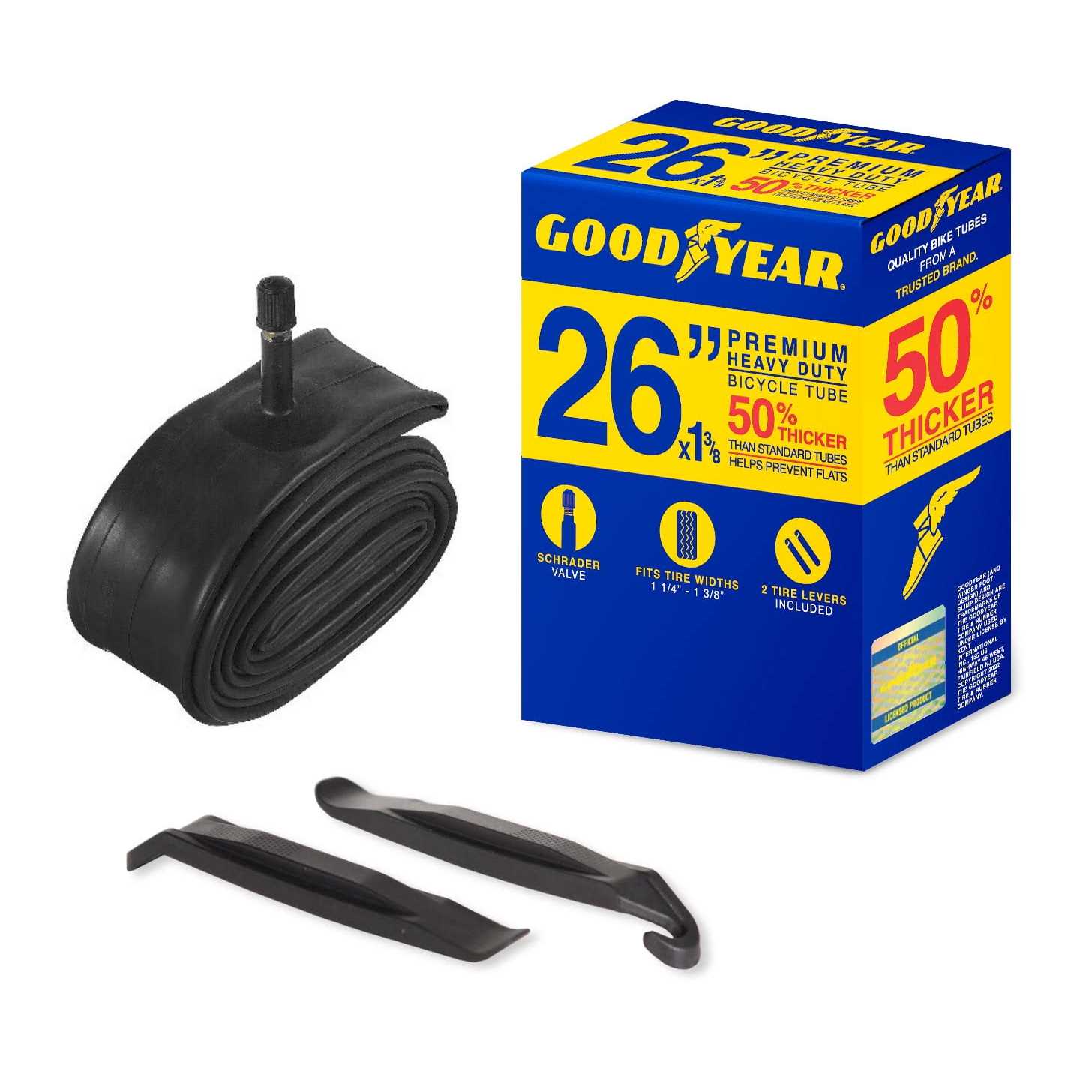 Goodyear Tires 26 in. x 1 3/8 Heavy Duty Bike Tube