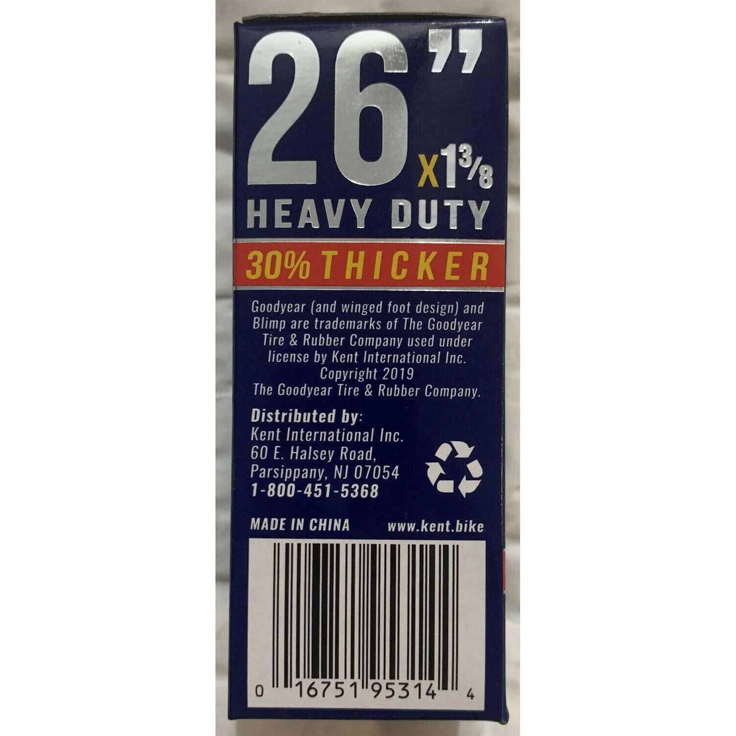 Goodyear Tires 26 in. x 1 3/8 Heavy Duty Bike Tube - Image 2