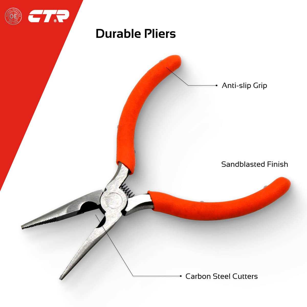 CTR Heavy Duty Tire Repair Kit 68pcs All-in-One Universal Tire Plug Tools for Tubeless Tyre Flats for Cars - Image 2