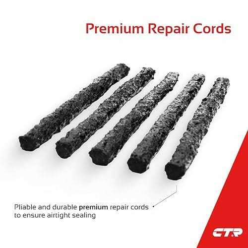 CTR Heavy Duty Tire Repair Kit 68pcs All-in-One Universal Tire Plug Tools for Tubeless Tyre Flats for Cars - Image 5