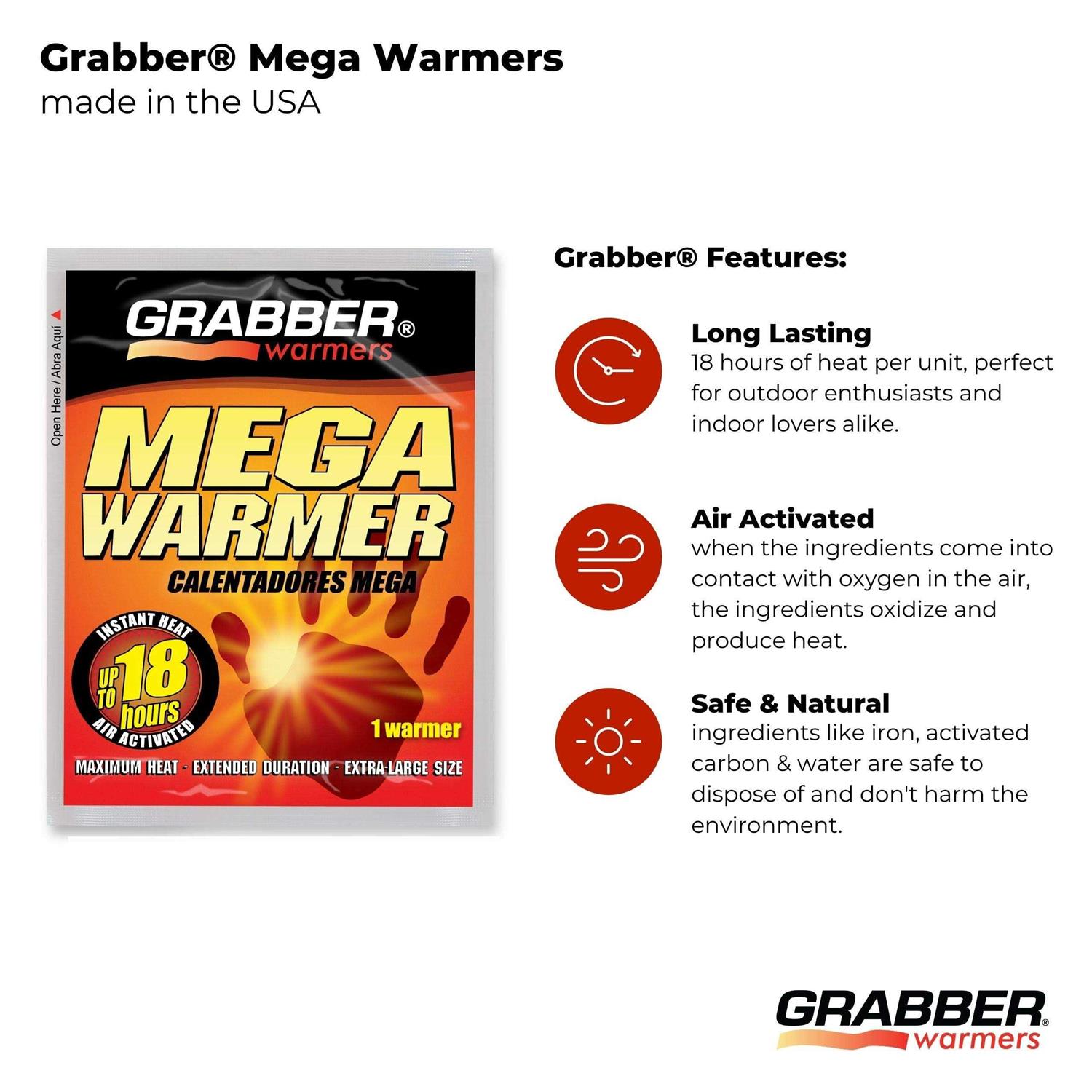 Grabber Mega Warmers 12 Hour 30 pk - Image 3