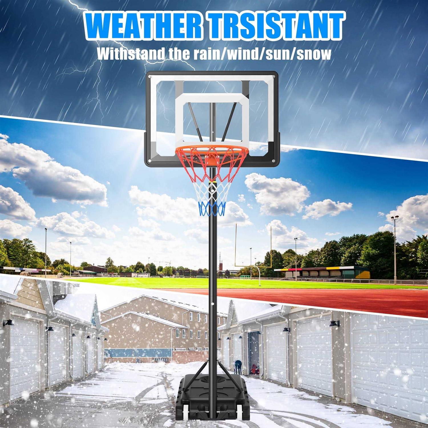 Ifanze Portable Basketball Hoop Adjustable Outdoor Basketball Hoop - Image 4