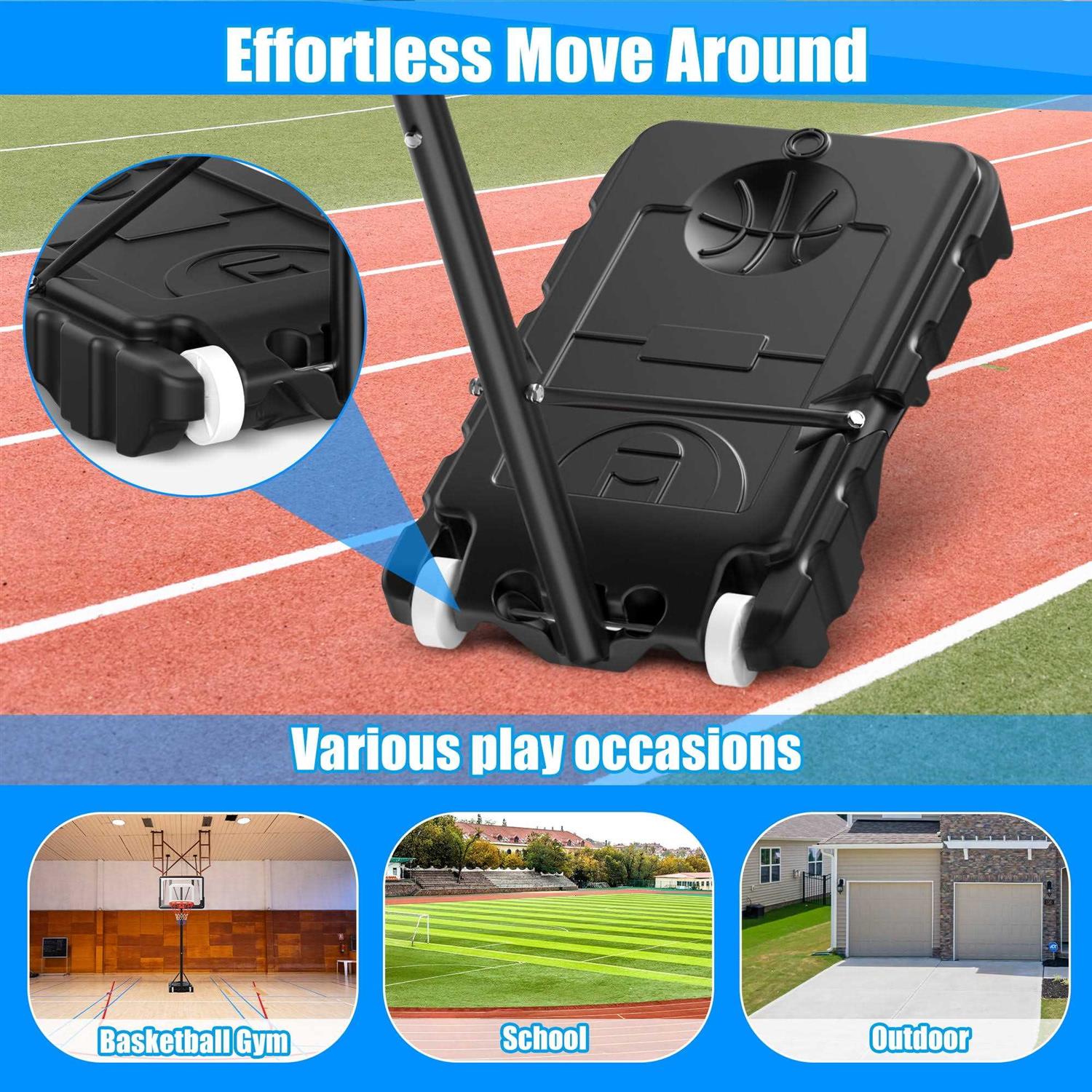 Ifanze Portable Basketball Hoop Adjustable Outdoor Basketball Hoop - Image 5