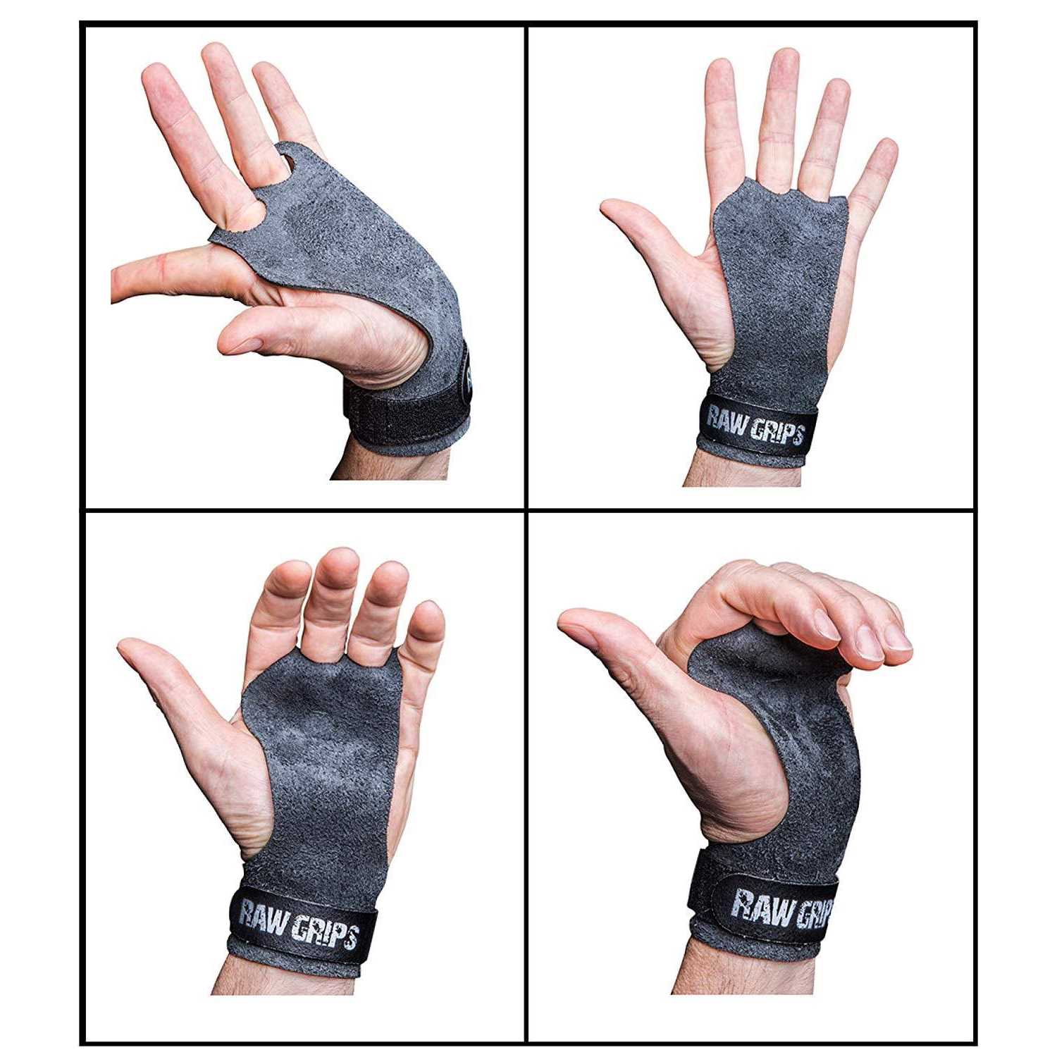Alternative view of Jerkfit RAW Grips 2 Finger Leather Hand Grips for Gymnastics & Cross Training
